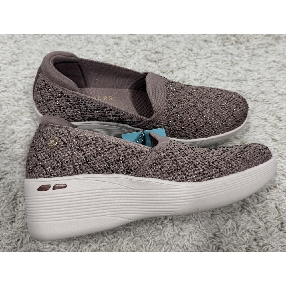Skechers Martha Stewart Pier-Lite Reflection Slip-On Wedge Shoes Size 8 Brown - Picture 2 of 13